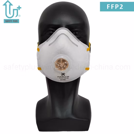 Suministro directo del fabricante FFP2 Respirador de partículas protectoras Mascarilla antipolvo con válvula de exhalación