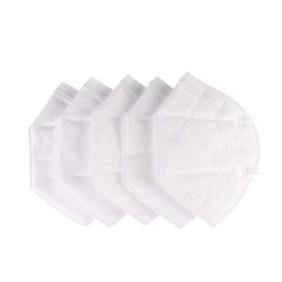 FFP2 /KN95 Fabricante de mascarillas antipolvo FFP2 Mascarilla de pliegue plano con asa ancha en la oreja con 4/5 capas de diseño de estructura de producto Profesional OEM