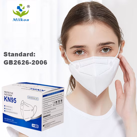 CE En149 5ply FFP2 Máscara semicoloreada filtrante Máscara KN95 Earloop