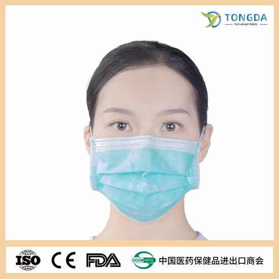 Mascarilla desechable no tejida de 3 capas
