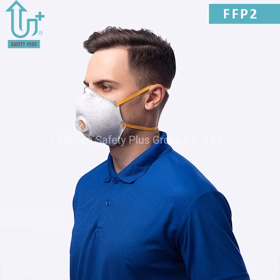 Desechable de alta calidad de tela de algodón perforado doble FFP2 Nr Clasificación de filtro Mascarilla antipolvo para adultos con válvula