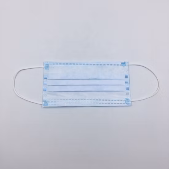 Earloop Mascarilla quirúrgica médica desechable no tejida de 3 capas