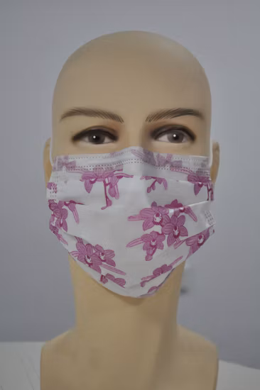 Quirúrgico/Tipo Iir/Médico/Protección/Seguridad/Mascarilla desechable no tejida de 3 capas/4 capas con elástico Ear-Loops/Tie-on