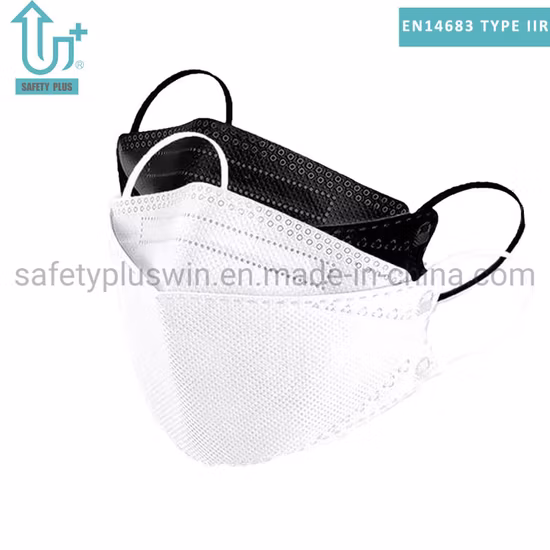 Venta al por mayor Anti polvo desechable Tipo II R Bfe 99 Clasificación de filtro Mascarilla no tejida en forma de pez 3D
