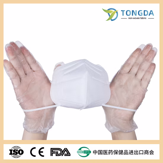 3 capas KN95 no tejida desechable no protectora médica quirúrgica facial/mascarilla facial para adultos